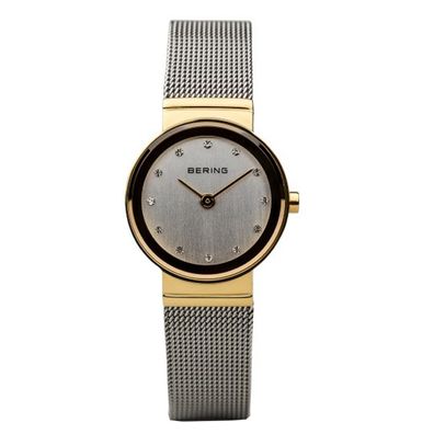 Bering Damen Uhr Armbanduhr Slim Classic - 10126-001 Meshband