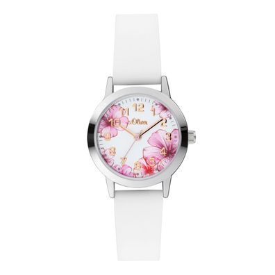 s. Oliver Damen Uhr Armbanduhr Silikon SO-4076-PQ