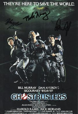 Ghostbusters Cast Autogramm Großfoto