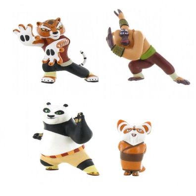 Comansi Kung Fu Panda Sammelfiguren Set Spielfiguren Po Shifu Monkey Tigress NEU
