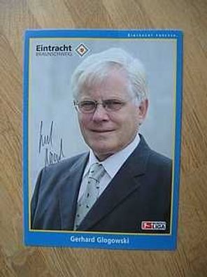 Niedersachsen Ministerpräsident Eintracht Braunschweig Gerhard Glogowski Autogramm!!!