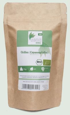 SENA-Herbal Bio - ganze Chillies (Cayennepfeffer)