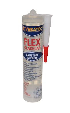 FLEX "Glasklar" Baustoffkleber Montagekleber 290ml dauerelastisch