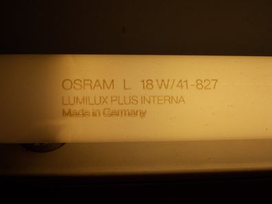 Osram L 18W/41-827 LumiLux Plus Interna Made in Germany Lampe Röhre 59 60 61 cm Lang