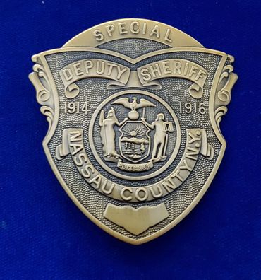 New York City Nassau County Sheriff Badge - US police badge / Polizeimarke