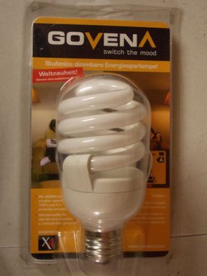 20w Govena switch the mood Stufenlos dimmbare Energiesparlampe e27 2700 K Kelvin
