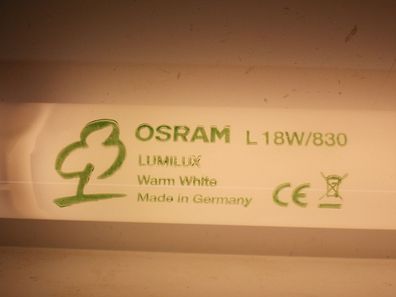 Osram L 18w/31-830 LumiLux Warm White Made in Germany CE 59 60 61 cm Länge