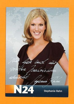 Stephanie Rahn ( Moderatorin - N24 )- persönlich signiert