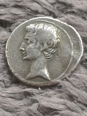 Rom Republik Silber Denar Octavian (Augustus) 31-30 v. Chr Münzstätte Rom?