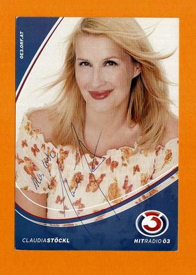 Claudia Stöckl ( Moderatorin - Hitradio ö3)- persönlich signiert