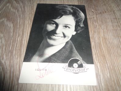 Autogrammkarte von Lolita -Polydor
