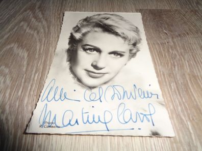Autogrammkarte von Martine Carol französische Postkarte