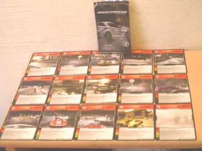 15 Event-Sammelkarten von Need For Speed von 2007 englisch