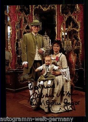 Birgit und Bertram Stitz mit Sohn Gregor Autogrammkarte Original Signiert + 68623