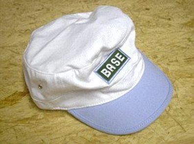 BASE (E-plus) Mütze Basecup Schirmmütze Basecap Baseball Kappe weiss
