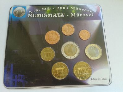 Sonder Euro KMS 2002 Deutschland Numismata 2003 München KMS 2003 Numismata 777 Stück