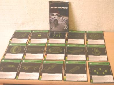 15 Upgrade-Sammelkarten Need For Speed von 2007 englisch