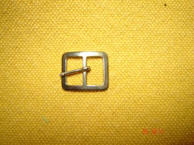 kleine Gürtelschließe 2,1 x 1,7 cm Metall silberfarben
