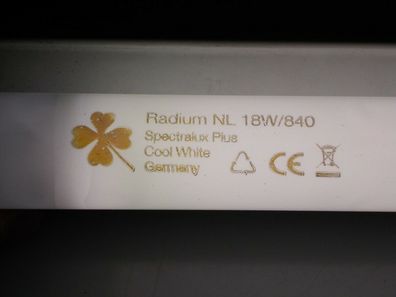1x Radium NL 18w/840 SpectraLux PLus Cool White Germany CE Lampe Röhre
