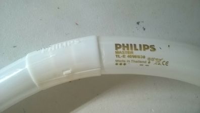 Philips MASTER TL-E 40w/830 Made in Thailand CE Ring Kreis Lampe rund gelblich