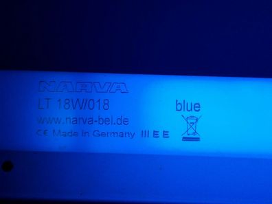 Starter + NARVA LT 18w/018 blue CE blaue LeuchtStoffRöhre 60 60,2 60,3 60,4 cm T