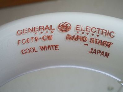 Ring Lampe 20w 16cm 6" General Electric FC6T9/ CW Rapid Start Cool White Japan