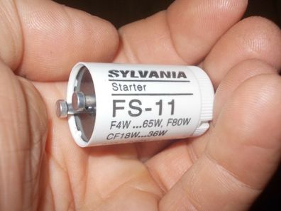 1x Sylvania Starter FS-11 F4W...65W, F80W CF18W... 36W 230V Single CE R30 FS 11