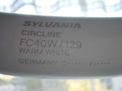 Sylvania CircLine FC40W / 129 Warm White Germany F C 40 W FC40W/129 40w RingLamp