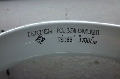 Tekfen FCL-32W DayLight TS183 1700Lm RingLampe TagesLicht 6500 K Kelvin circular