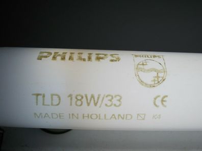 Starter + 60 cm Philips TLD 18w/33 Made in Holland K4 CE Lampe Röhre Neon Licht