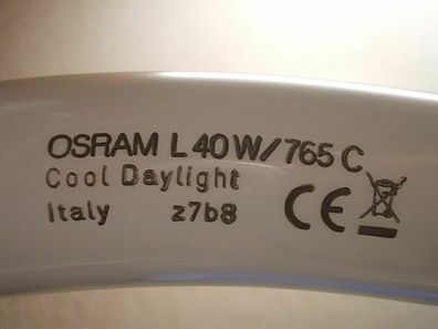 Osram L40W/765C L 40W/765 C Cool DayLight Italy z7b8 CE RingLampe 40 w rund 40cm
