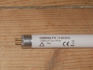 1x Osram FH 14w/840 LumiLux Cool White Italy CE 14 W/840 Tube Röhre Lampe Licht