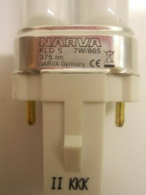 Lampe DayLight 7w 7 w 2 Stifte Pins NARWA KLD-S 7w/865 g23 NARVA Germany CE Lamp