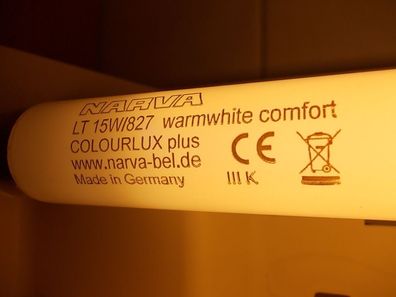 Fluorescent F15T8/ WW 15W 827 Warm White 15 w Linear 1" Neon Tube G13 Bi-Pin Base