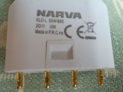 NARVA KLD-L55W/865 2G11 Made in P.R.C. CE 4 Stifte pins Zähne pin 4-pin 4pin 55w