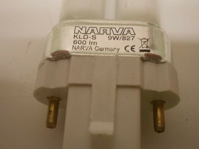 NARVA KLD-S 9w/827 600Lm NARVA Germany CE 2700 K Kelvin extra warm-weiss g23