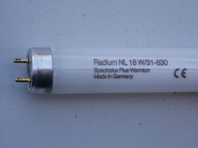 Starter + Radium NL 18w/31-830 SpectraLux Plus WarmTon CE NeonRöhre warmweiss T8