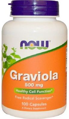 Now Foods Graviola 100 capsules x 500 Mg