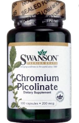 Swanson Chromium Picolinate 100 capsules X 200 Mcg