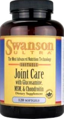 Swanson Ultra Joint Care Glucosamine Chondrointin MSM 120 Softgels