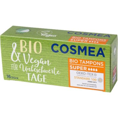 Cosmea Bio Tampons Super Vegan 16 St?ck