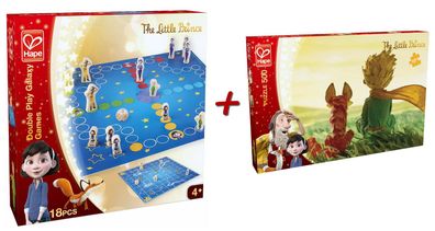 Der kleine Prinz - Spiele Set (Familienspiel 2in1 + Puzzle 500 Teile) für Kinder