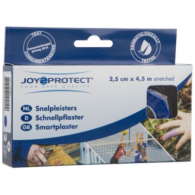 JOY2PROTECT Schnellpflaster 2,5 cm x 4,5 m 15 Stück Pflaster selbsthaftend
