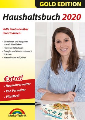 Haushaltsbuch 2020 Gold Edition inkl. Hausratverwalter, KFZ-Verwalter, VitalMedi