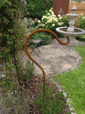 Vogel Figur Garten Metall bunt 55cm groß witzig Gartenfigur Gartendeko Dr