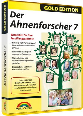 Der Ahnenforscher 7 - Gold Edition - Download Version sofort Versand Win 10,8,7