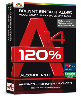 Alcohol 120% - Version 14 - Brennt einfach alles - Download Version