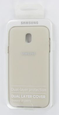 Original Samsung Galaxy J7 (2017) Dual Layer Cover Case Schutzhülle Gold OVP
