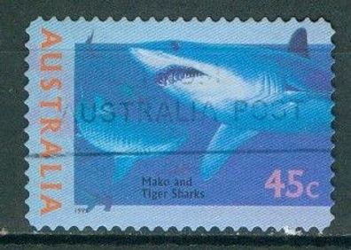 Australien Mi 1521 gest Makrelenhai mot3356