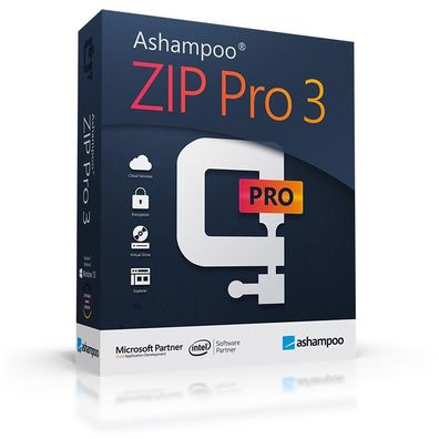 Ashampoo Zip Pro 3- 3er Lizenz - Download Version - Zip, Rar etc. entpacken
